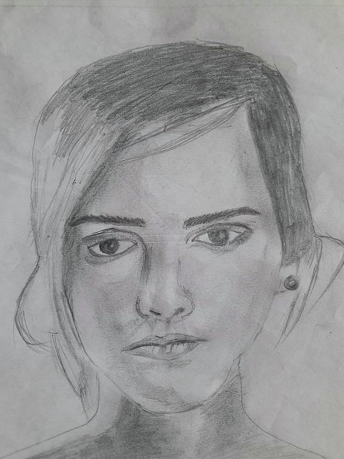 Drawing Portrait of Emma Stone Stock Illustration - Illustration of visual,  stone: 167488435