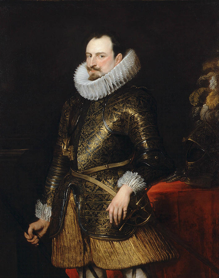 Emmanuel Philibert of Savoy, Prince of Oneglia Painting by Anthony van Dyck