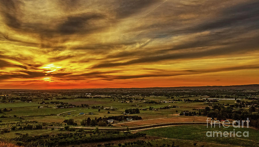 Emmett Valley Sunset Photograph by Robert Bales