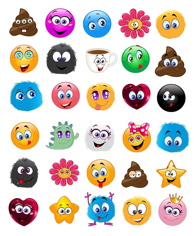 Emoji - Emoticons Digital Art by Marianna Mills