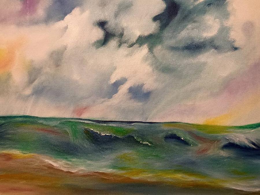 Seascape Painting - Emotion by Cindy Harvell