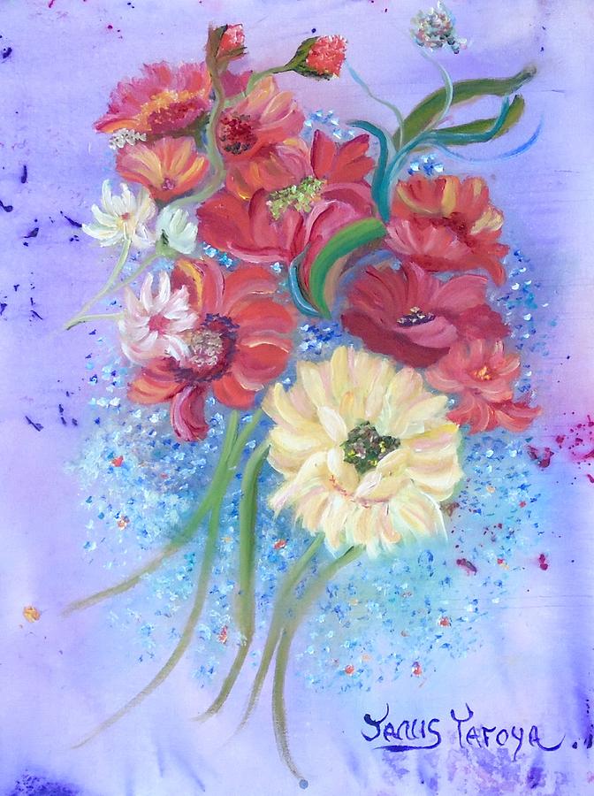 Flower Painting - Emotions by Janis Tafoya