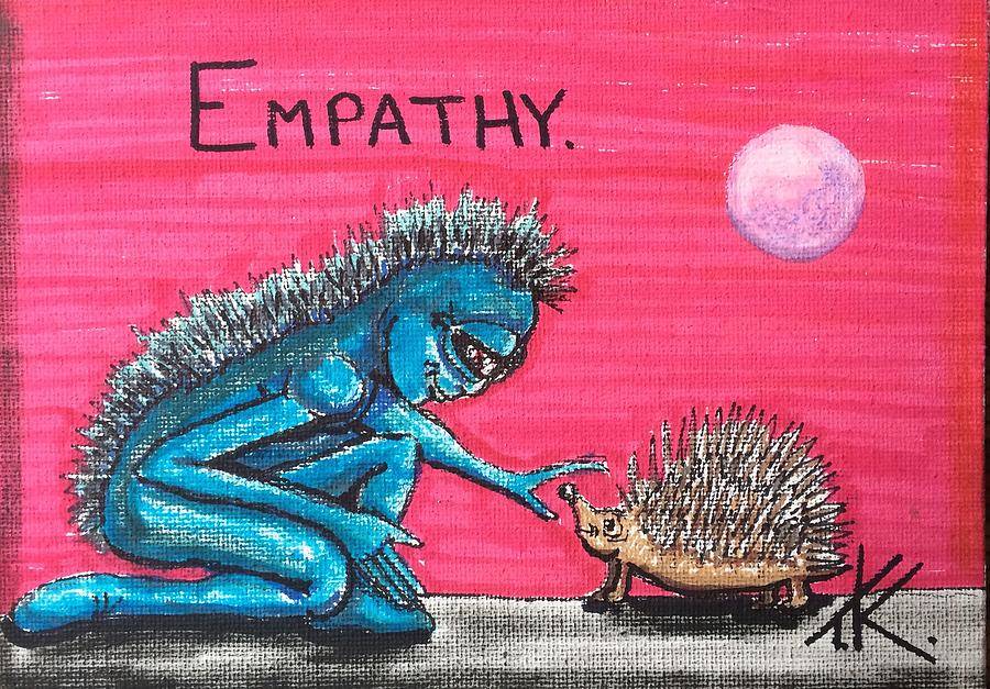 Empathetic Alien Painting by Similar Alien