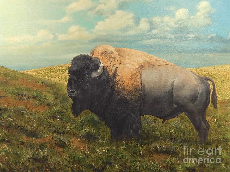 Emperor of the Prairie Painting by Michael Hagel