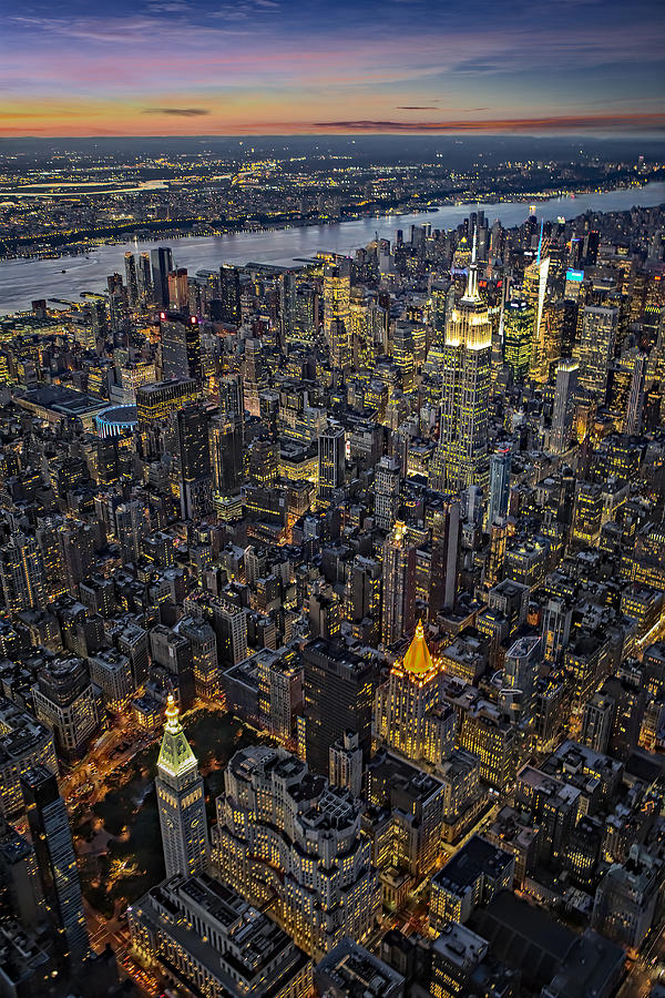 Empire State Aerial View Photograph by Susan Candelario