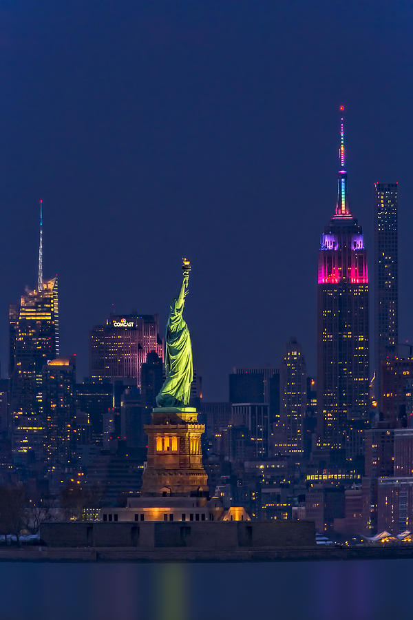 Empire State And Statue Of Liberty II #2 Photograph by Susan Candelario