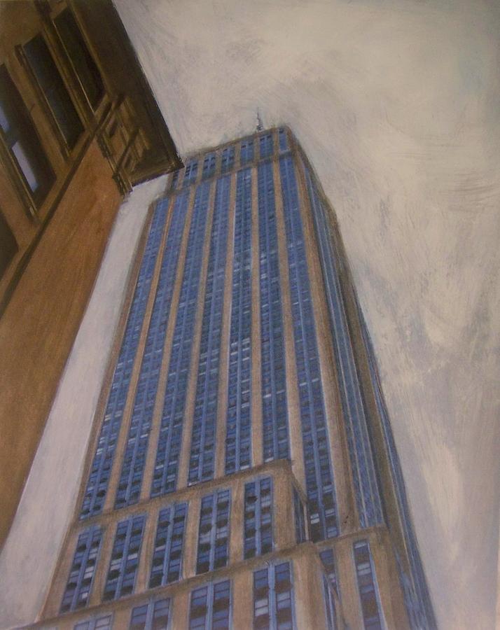 Empire State Building 2 Mixed Media by Anita Burgermeister