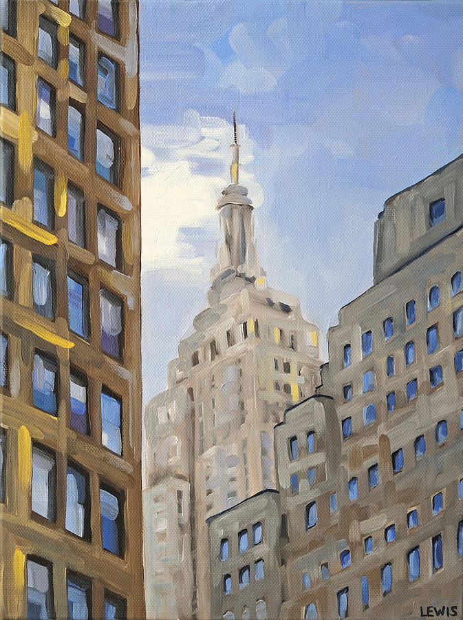 Empire State Building Painting By Anne Lewis Fine Art America