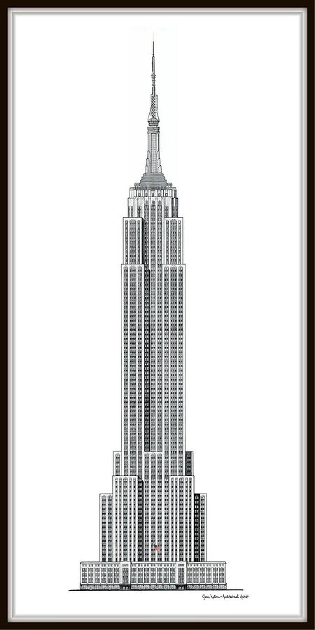 Limited Edition Empire State Building - Black and White - Museum Matte ...