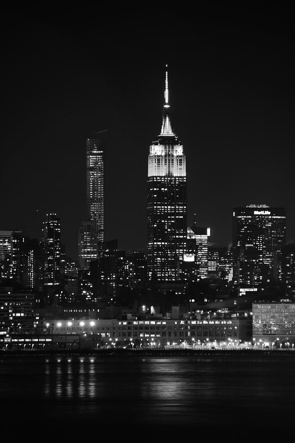 Empire State Building in Black and White Photograph by Raymond Salani III