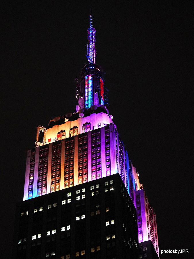 EMPIRE STATE BUILDING in PASTEL COLOR Photograph by Jack Riordan Fine