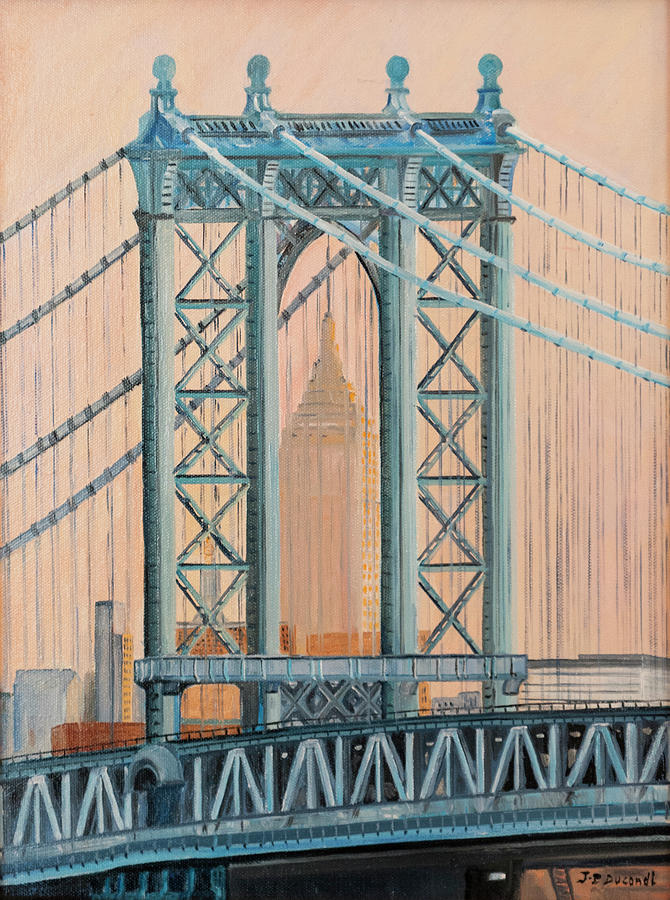Bridge Painting - Empire State Building by Jean-Pierre Ducondi