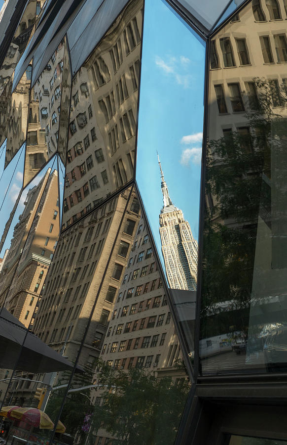 Empire State Building Reflected Photograph by Jessica Levant