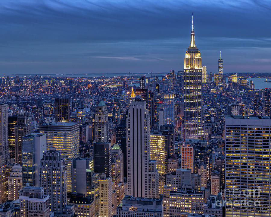 Empire State from Top of the Rock Photograph by Jerry Fornarotto