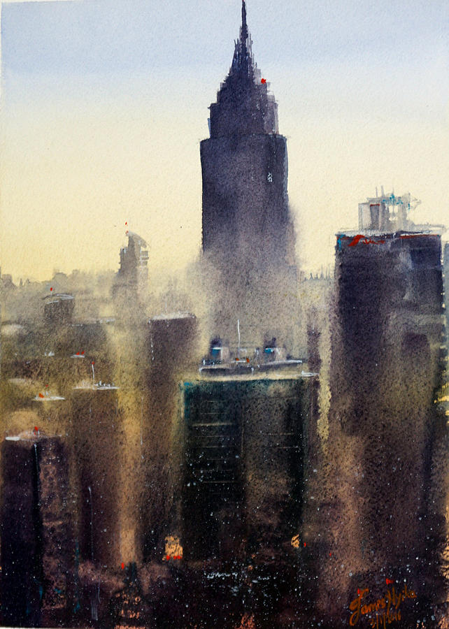 Empire State Painting by James Nyika - Fine Art America