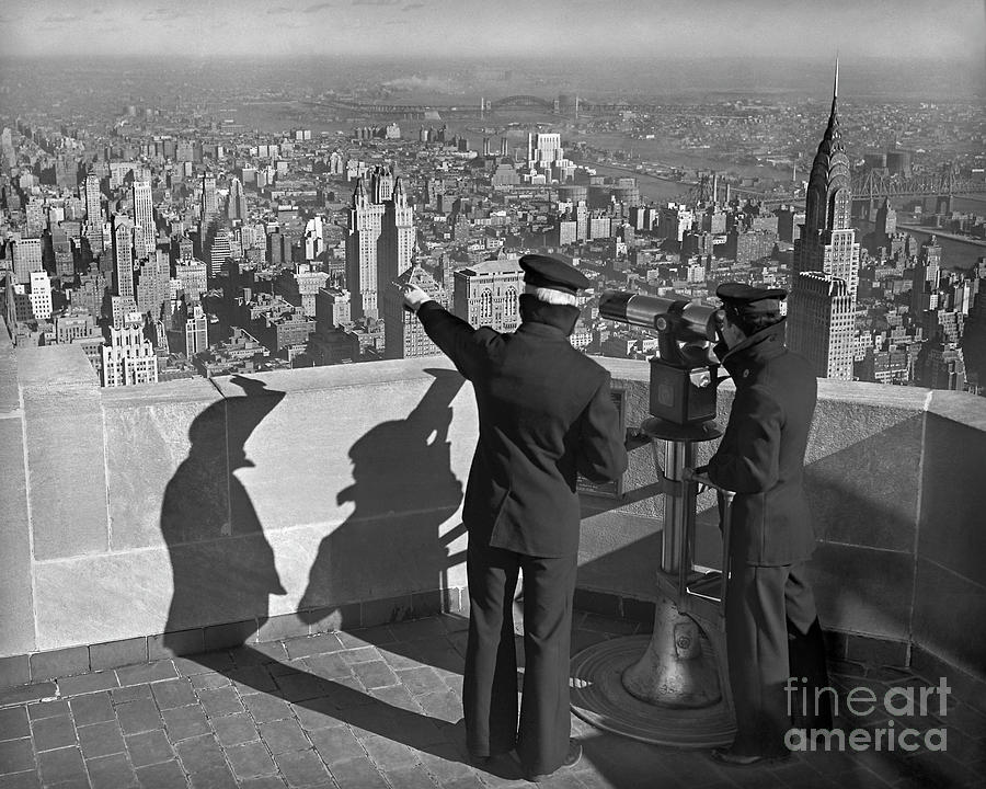 Empire State Lookout  Photograph by Martin Konopacki Restoration
