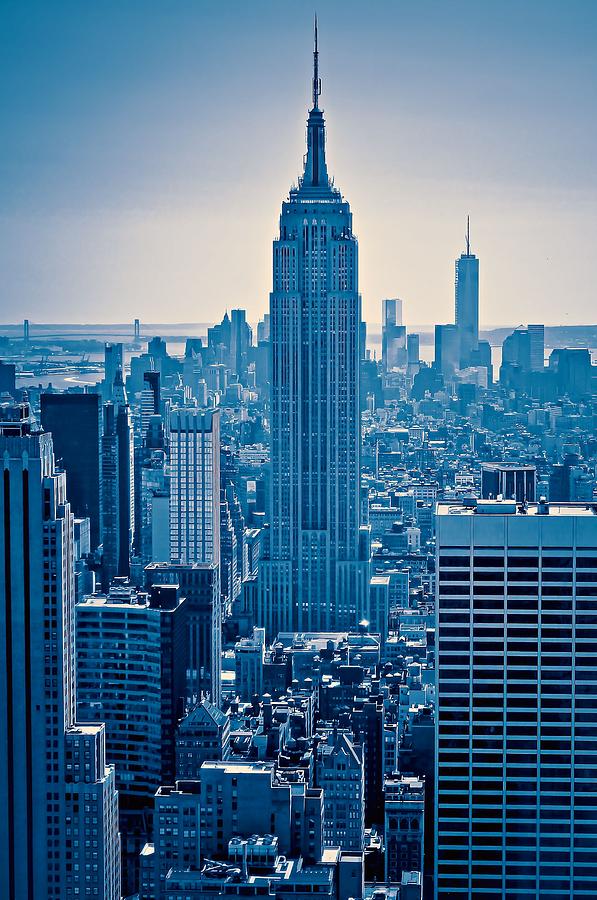 Empire State, Manhattan, New York 4 Painting by Celestial Images