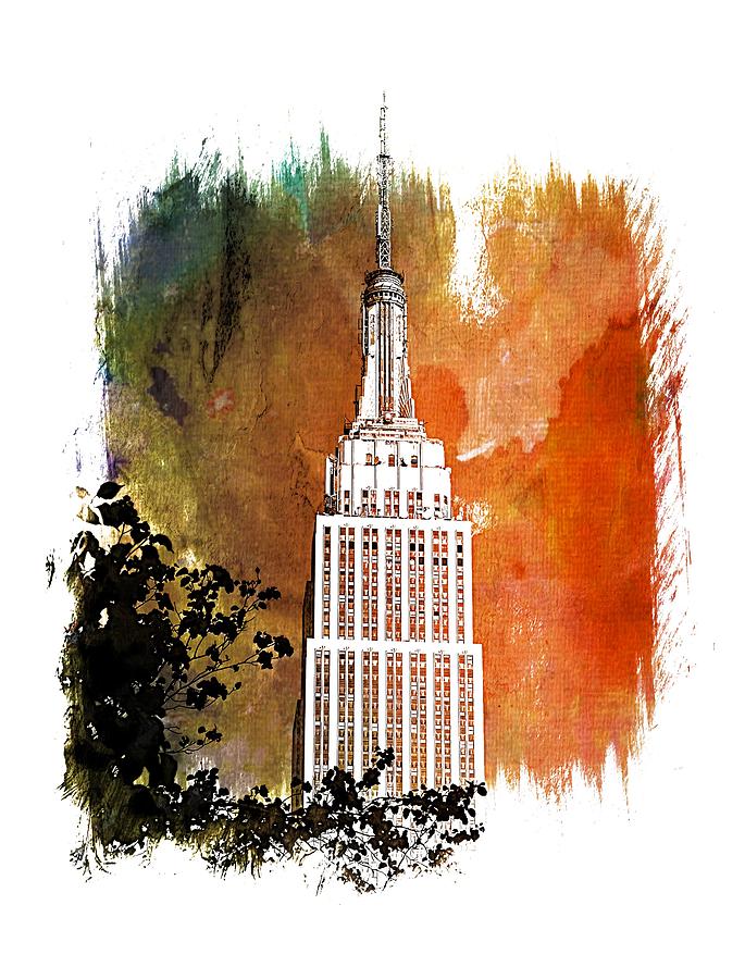 Empire State Of Mind Art 1 Photograph by DiDesigns Graphics