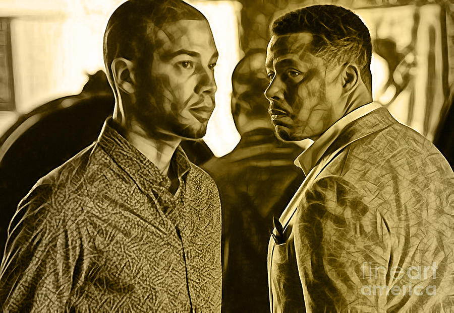 Empires Terrence Howard and Jussie Smollett Mixed Media by Marvin Blaine