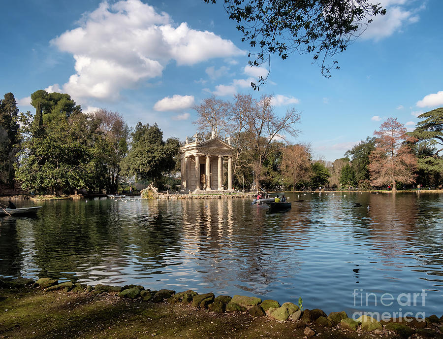 emple of Aesculapius in Villa Borghese Gardens, Rome Photograph by ...