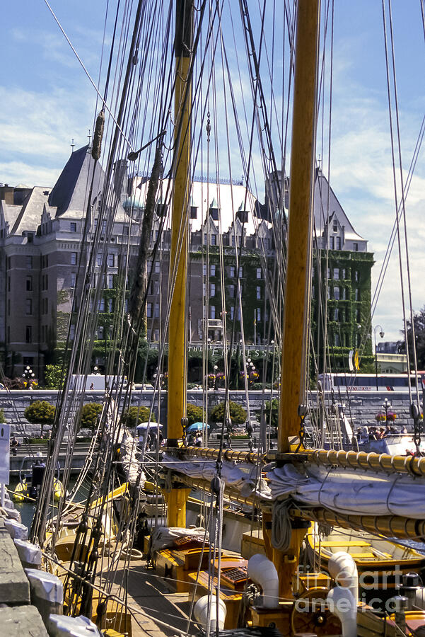 Empress Hotel and Port Photograph by Bob Phillips