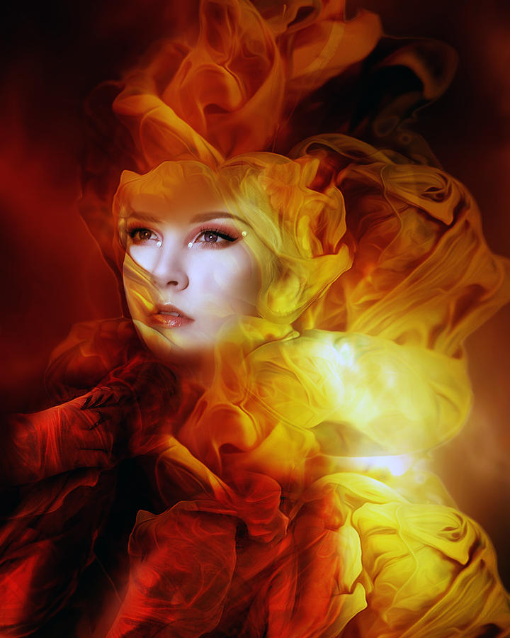 Phoenix Digital Art - Empress by Karen Howarth