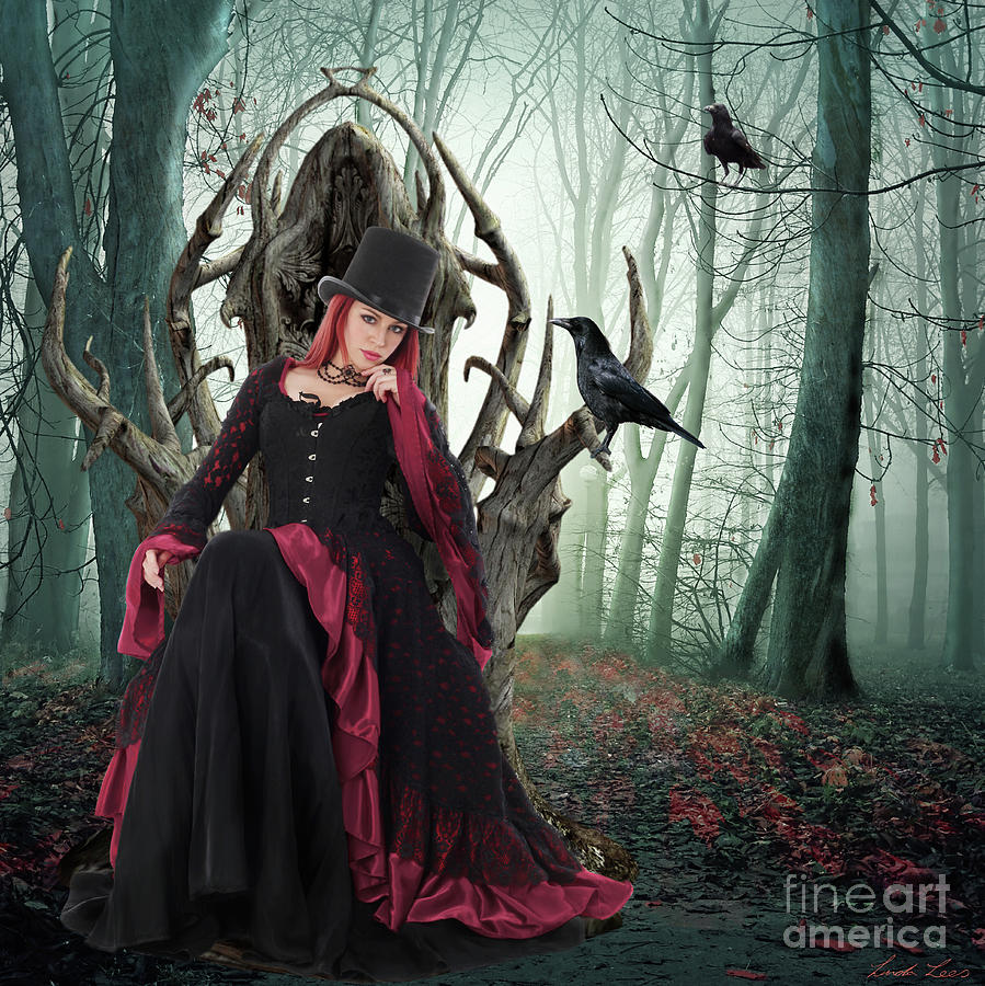 Empress of the Wildwoods Digital Art by Linda Lees