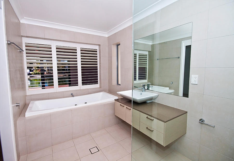 Empty Bathroom Photograph by Darren Burton