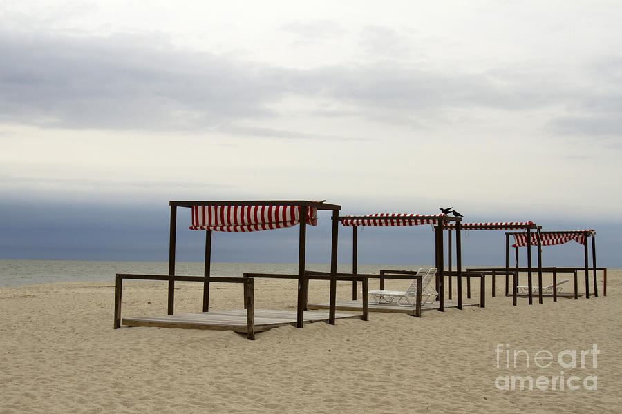 Empty beach Photograph by Karen Foley