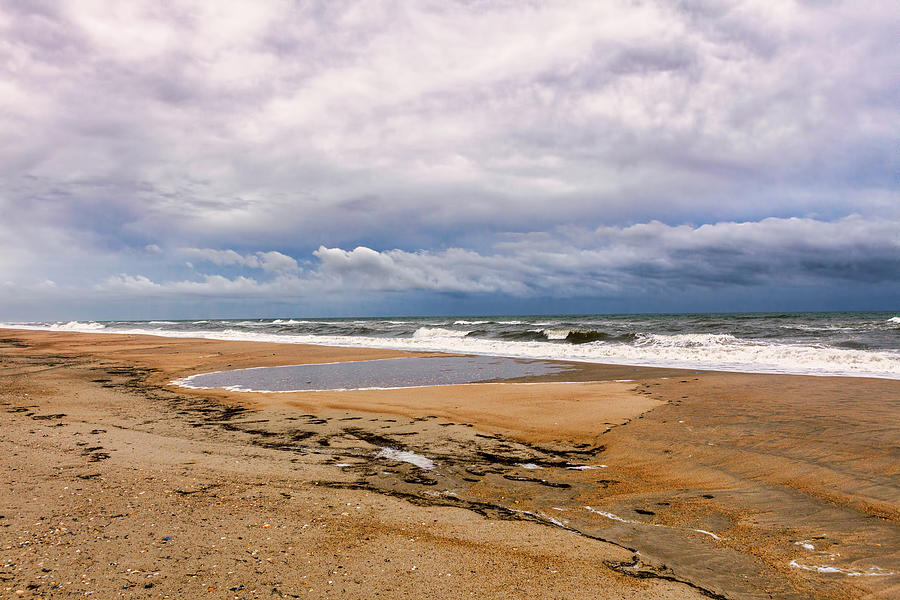 Empty Beach on the Outer Banks Photograph by Dan Carmichael