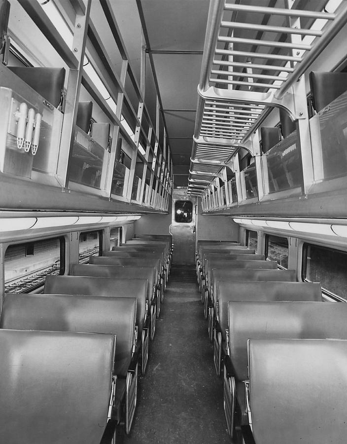 Empty Bilevel Passenger Car - 1959  Photograph by Chicago and North Western Historical Society