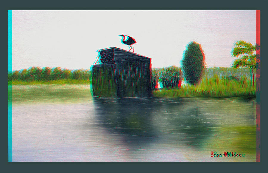 Empty Blind - Use Red-Cyan 3D glasses Photograph by Brian Wallace