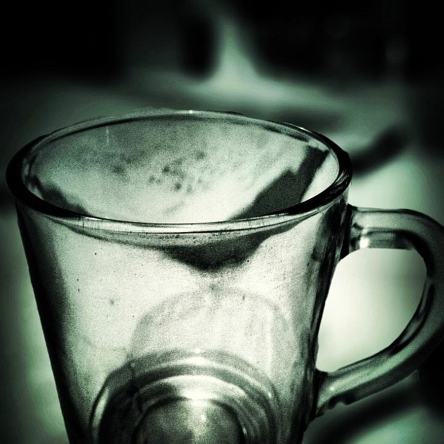 Glass Photograph - Empty #glass #lo-fi #iphoneography by Roy Haryadi