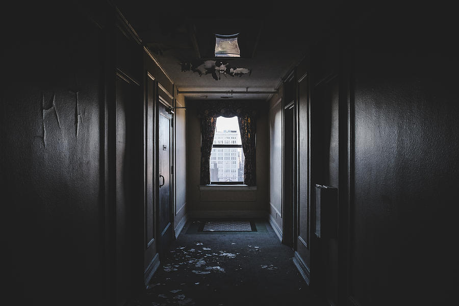 Empty Hallway In Abandoned Hotel Photograph By Dylan Murphy Pixels