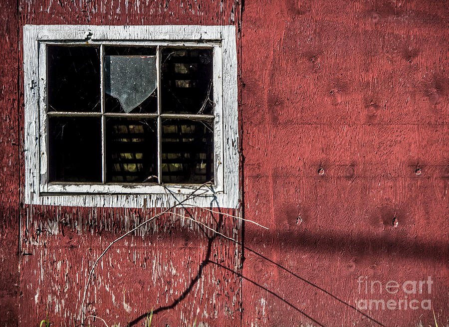 Barn Photograph - Empty Panes in a Rustic Barn by James Aiken