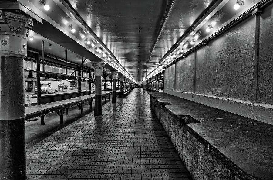 Empty Pike Place Market in Seattle Photograph by Kyle Lee
