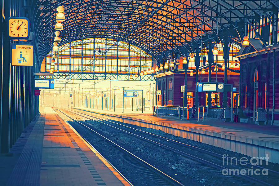 Empty Rail Station  Photograph by Ariadna De Raadt