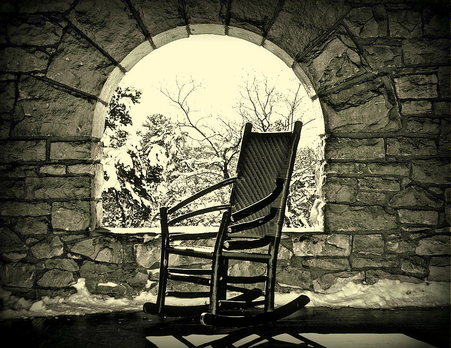 Parsonsfield empty rocking chair