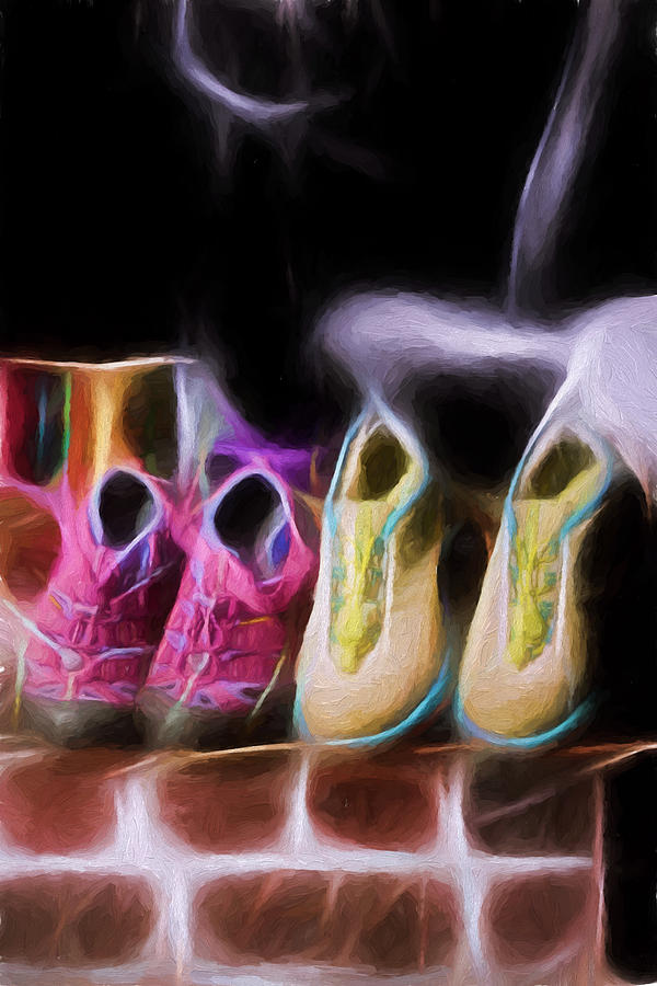 Empty Shoes Digital Art by John Haldane