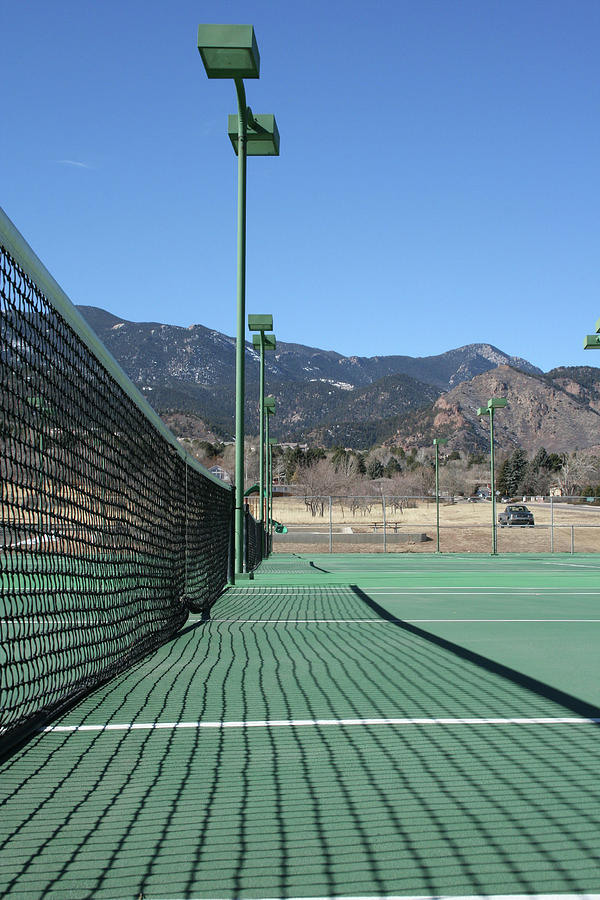 Empty Tennis Courts Photograph by Ric Bascobert