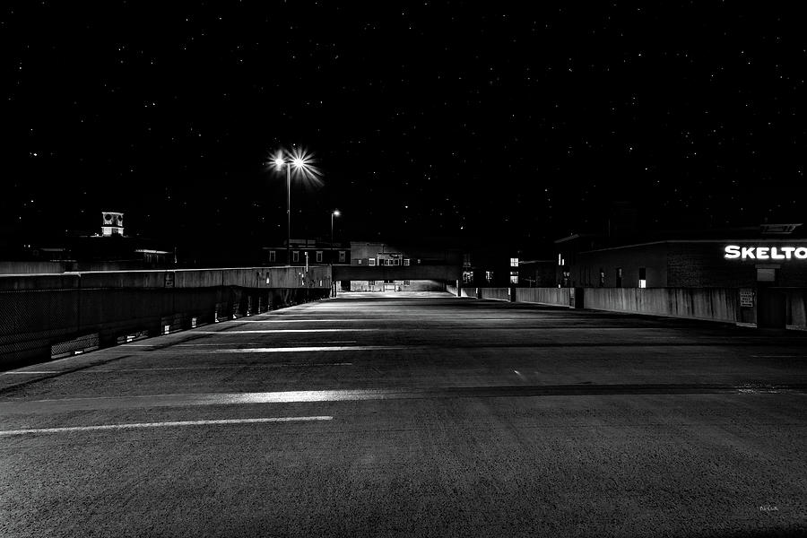 Black And White Photograph - Empy Spaces and Night Sky by Bob Orsillo