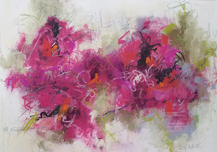 Abstract Pastel - Ems Garden II by Cynthia Haase