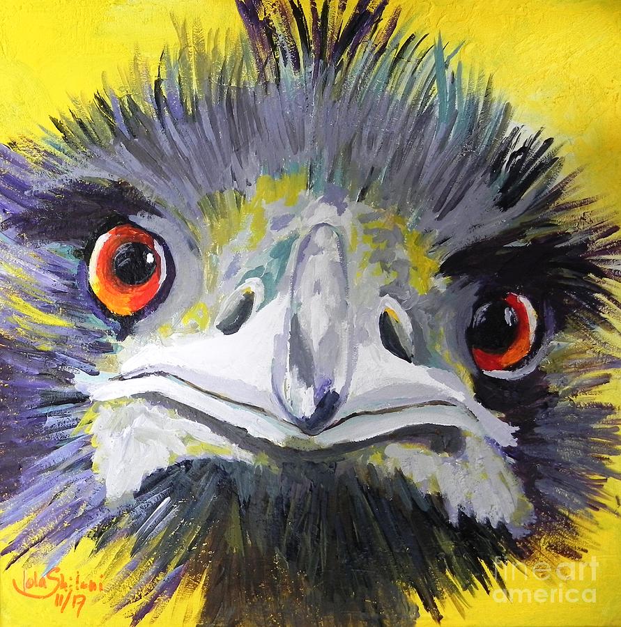 Emu Painting by Jolanta Shiloni