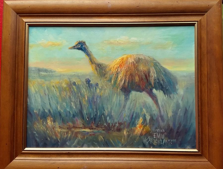 Emu Painting by Wayne Strickland