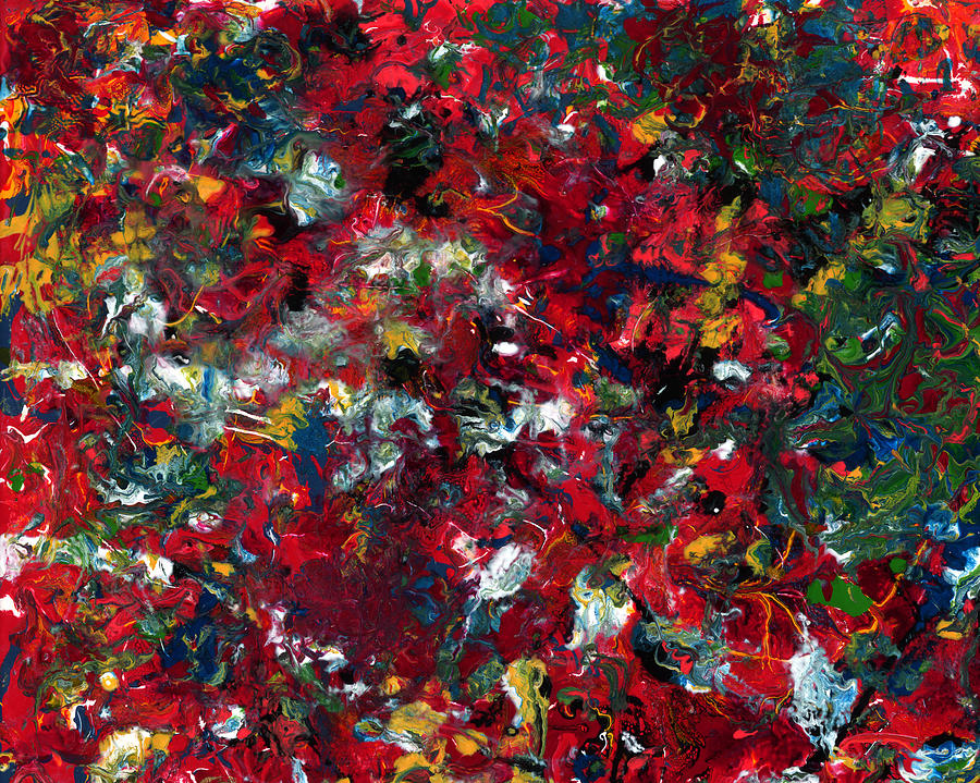Abstract Painting - Enamel 1 by James W Johnson Abstract Painting - Enamel 1 by James W Johnson