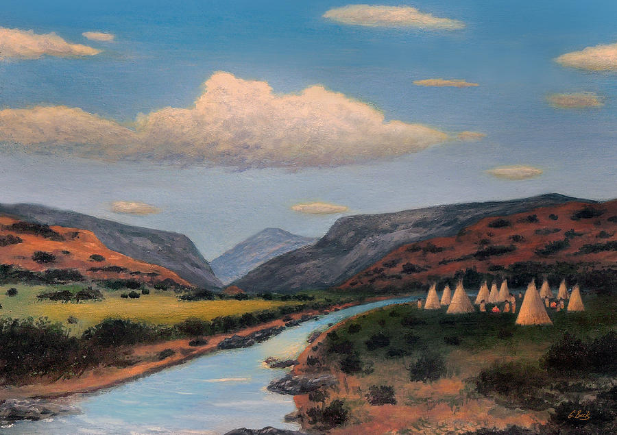 Mountain Painting - Encampment by Gordon Beck