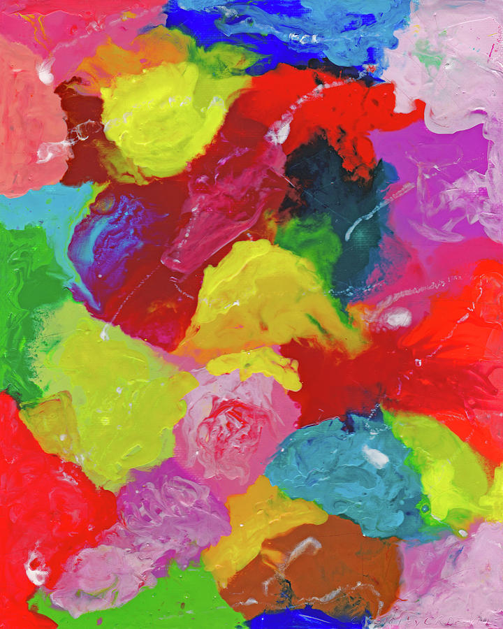 Encaustic  Color  Study Painting by Carl Deaville