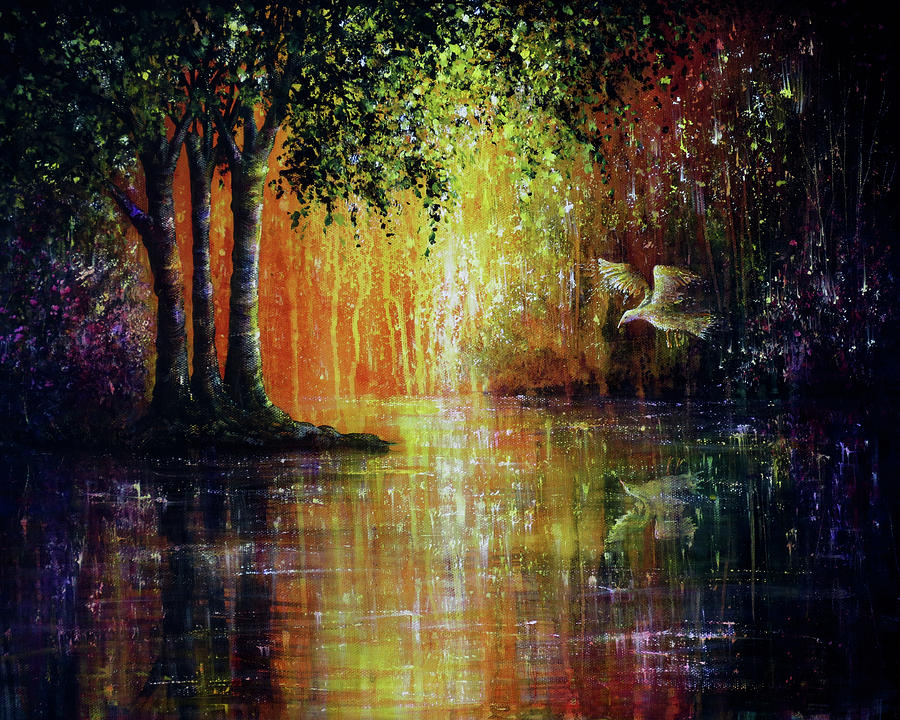 Enchanted Forest Painting By Ann Marie Bone Fine Art America