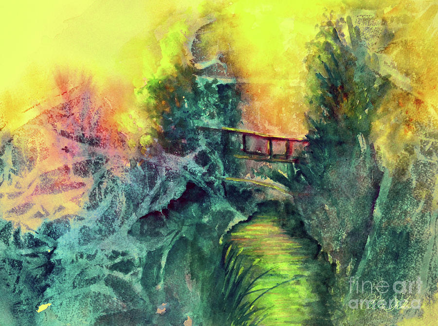 Enchanted Bridge Painting by Allison Ashton