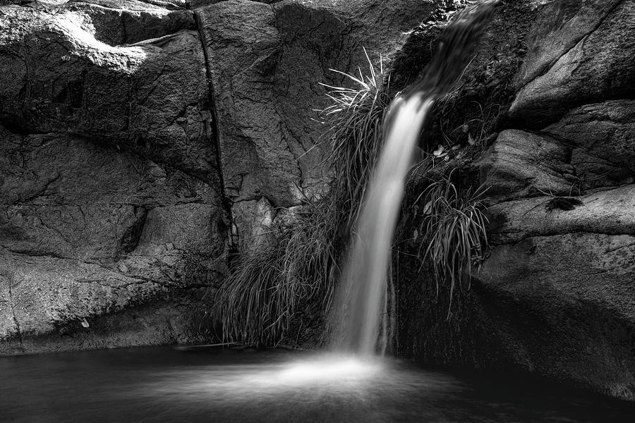 Enchanted Falls in Black and White  Photograph by Saija Lehtonen